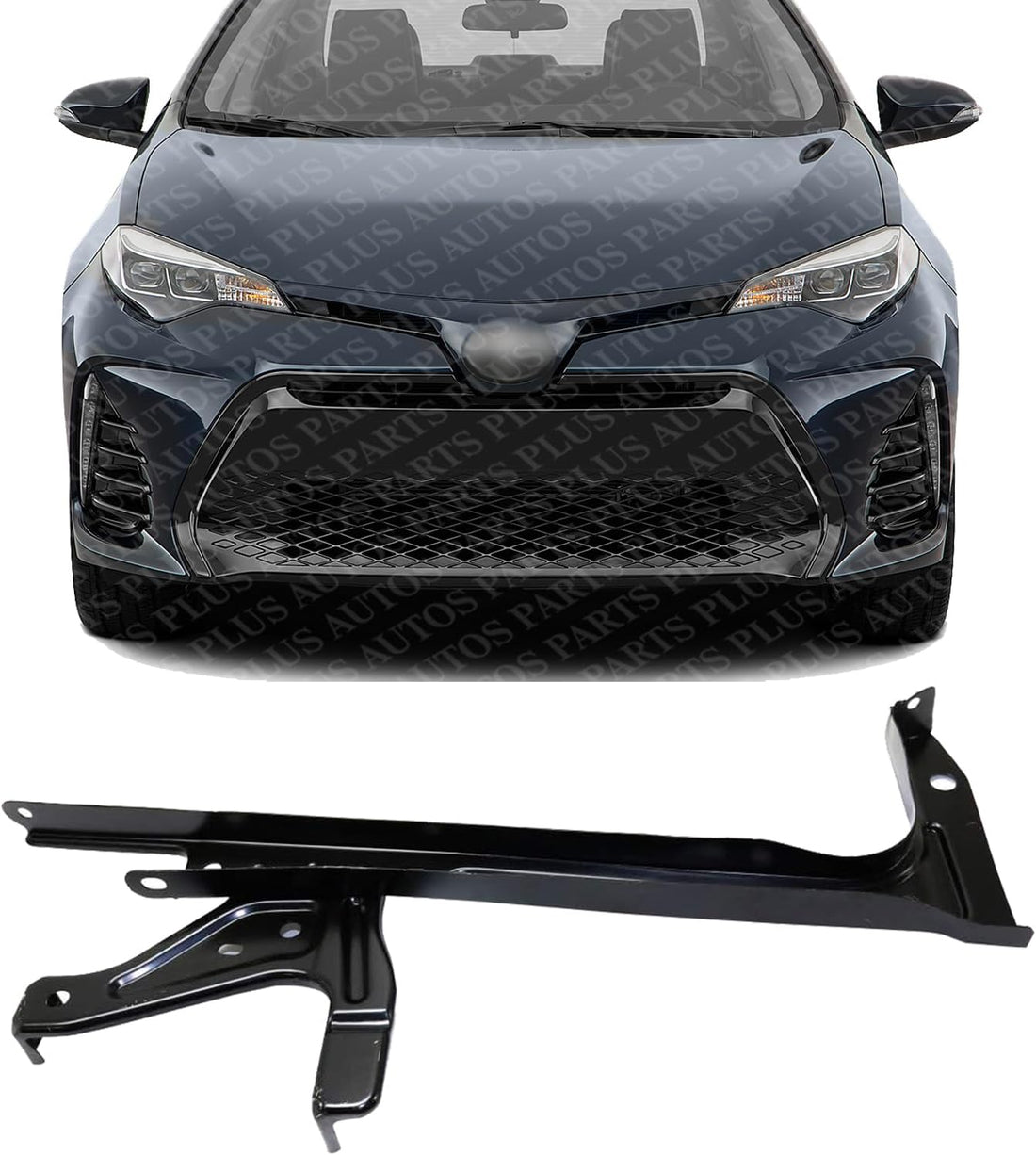 Front Radiator Center Support Steel Direct Replacement Compatible With 2017-2019 Toyota Corolla TO1233124 5320802200