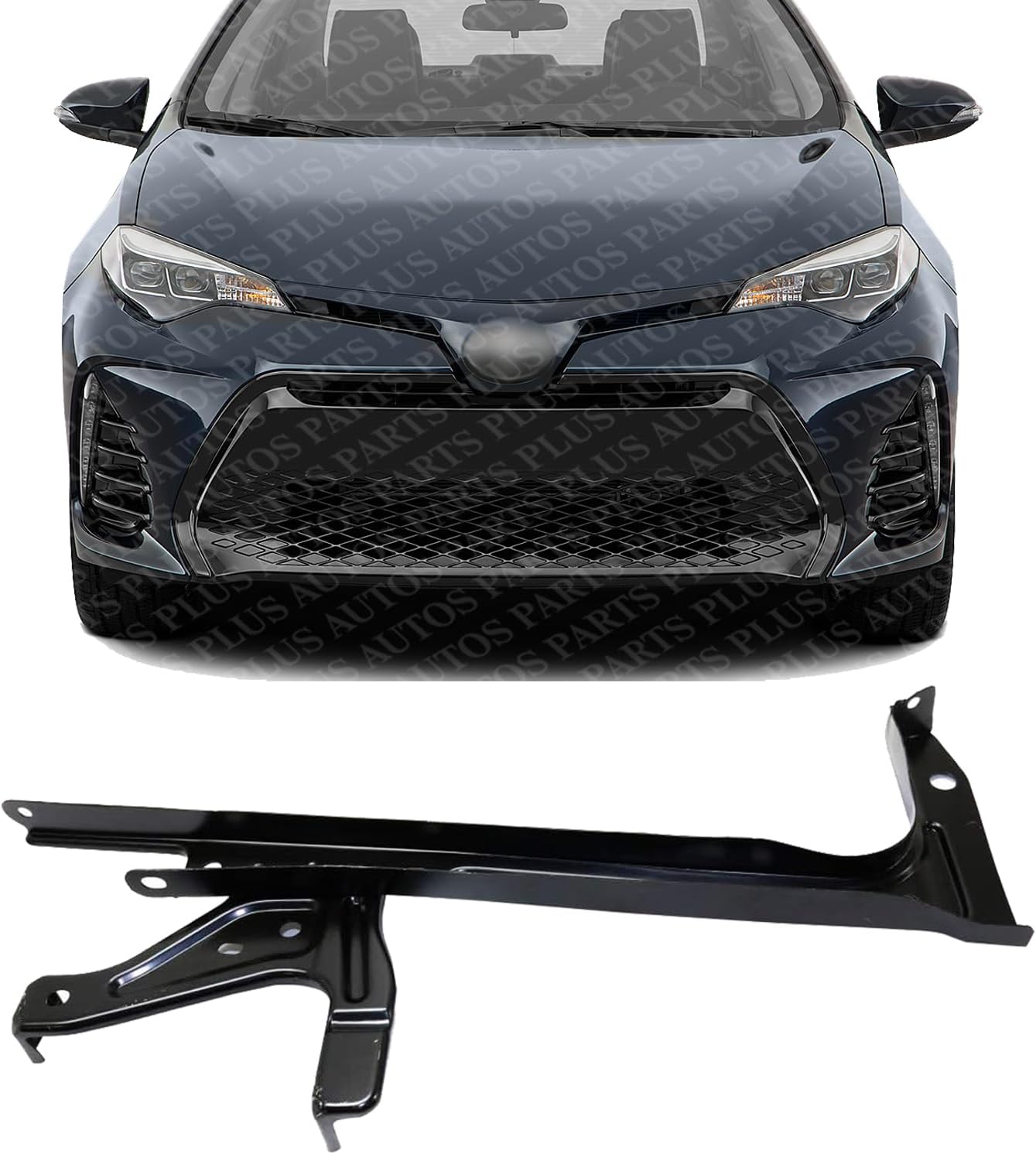 Front Radiator Center Support Steel Direct Replacement Compatible With 2017-2019 Toyota Corolla TO1233124 5320802200