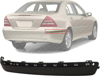 Rear Bumper Outer Molding Primed Without Chrome Strip Right Passenger Side Direct Replacement Compatible With 2000-2002 Mercedes Benz E-Class MB1159103 2108853021