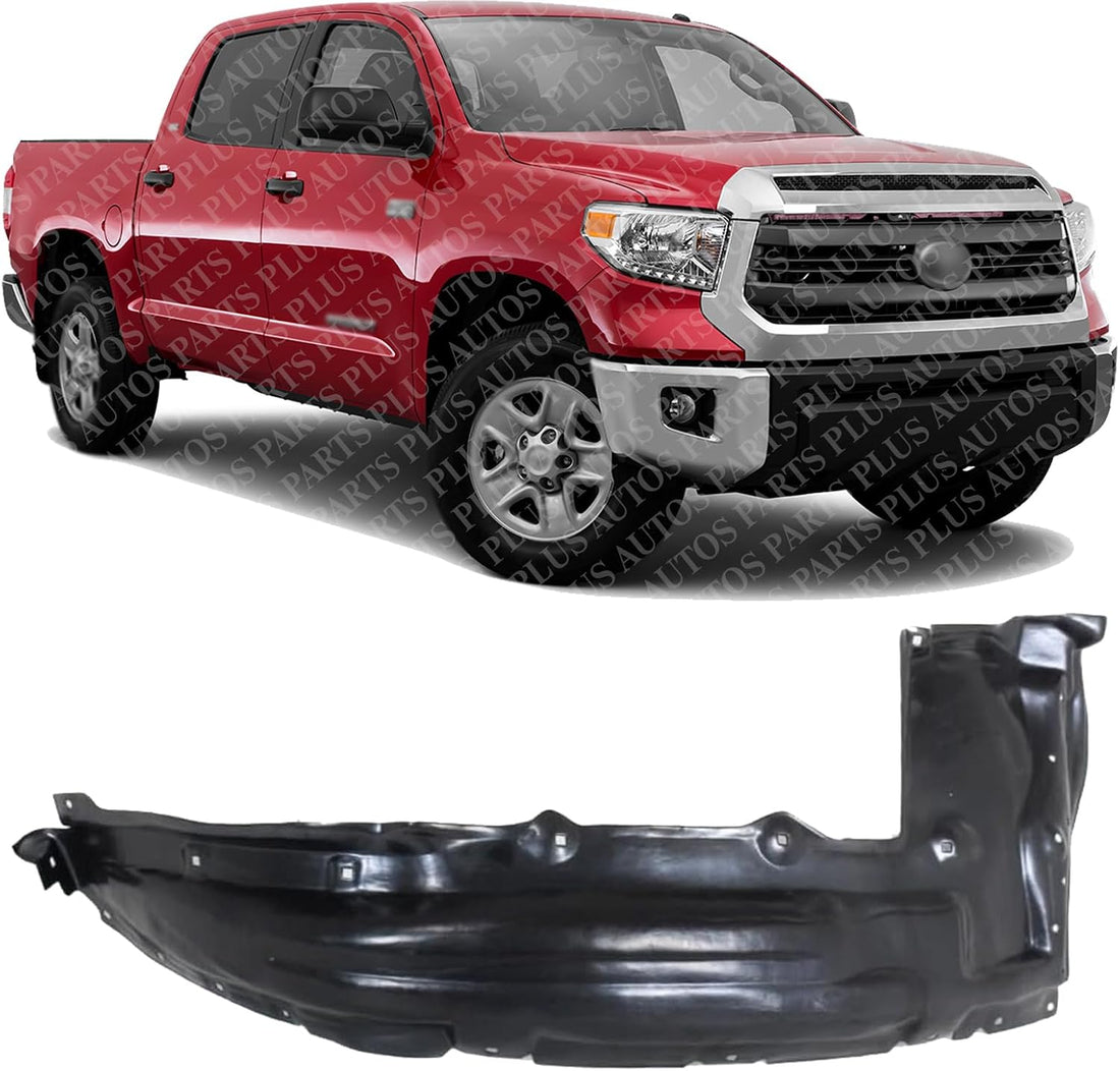Front Fender Liner Rear Section Right Passenger Side Direct Replacement Compatible with 2014-2021 Toyota Tundra TO1249191 538750C070