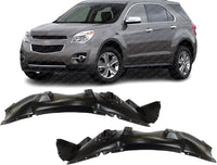Set Of 2 Front Fender Liner Left Driver & Right Passenger Side Direct Replacement Compatible With 2010-2013 Chevrolet Equinox 22888599-PFM 22888600-PFM