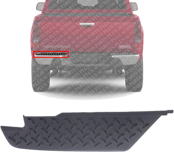 Rear Bumper Outer Step Pad Left Driver Side Direct Replacement Compatible With 2004-2012 Chevrolet Colorado/GMC Canyon GM1196102 10372927