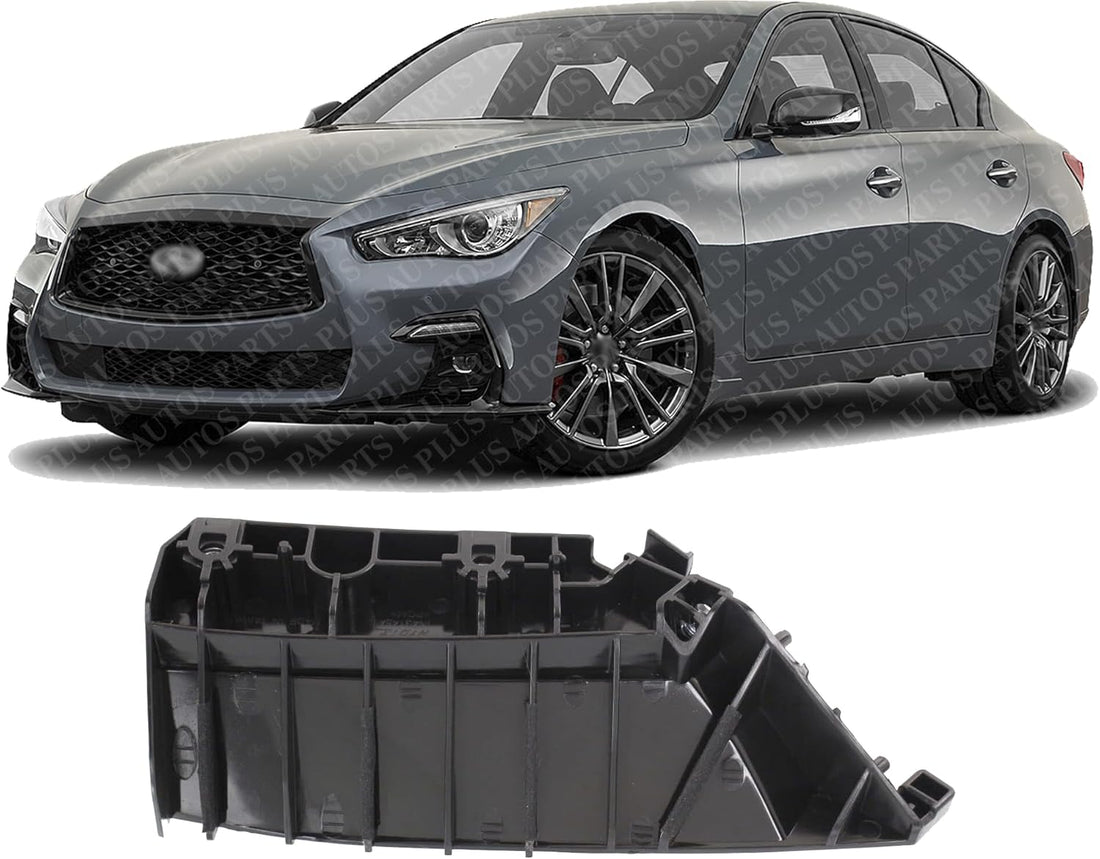 Front Bumper Stiffener Bracket Steel Left Driver Side Direct Replacement Compatible With 2014-2023 Infiniti Q50 IN1042101 620594GA0A