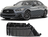 Front Bumper Stiffener Bracket Steel Left Driver Side Direct Replacement Compatible With 2014-2023 Infiniti Q50 IN1042101 620594GA0A
