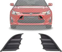 Set Of 2 Front Bumper Grille Textured Left Driver & Right Passenger Side Direct Replacement Compatible With 2014-2016 Scion tC SC1039103 SC1038103 5212721080 5212821080