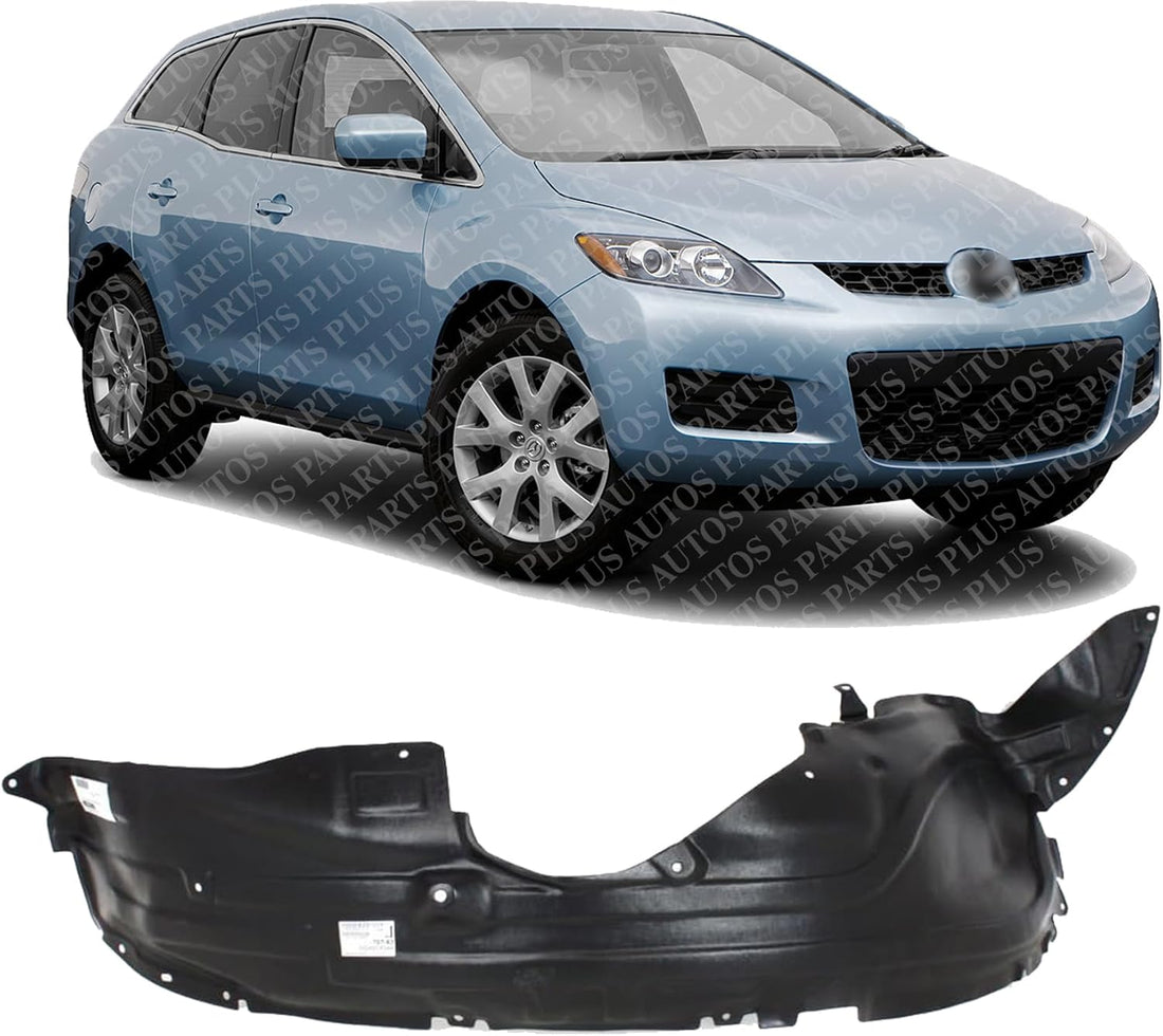 Front Fender Liner Right Passenger Side Direct Replacement Compatible With 2007-2009 Mazda CX-7 MA1251106 EG2156131A