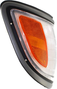 Set Of 2 Front Corner Light Assembly With Primed Trim Right Passenger & Left Driver Side Direct Replacement Compatible With 1995-1996 Toyota Tacoma TO2521141 TO2520141 8161004010