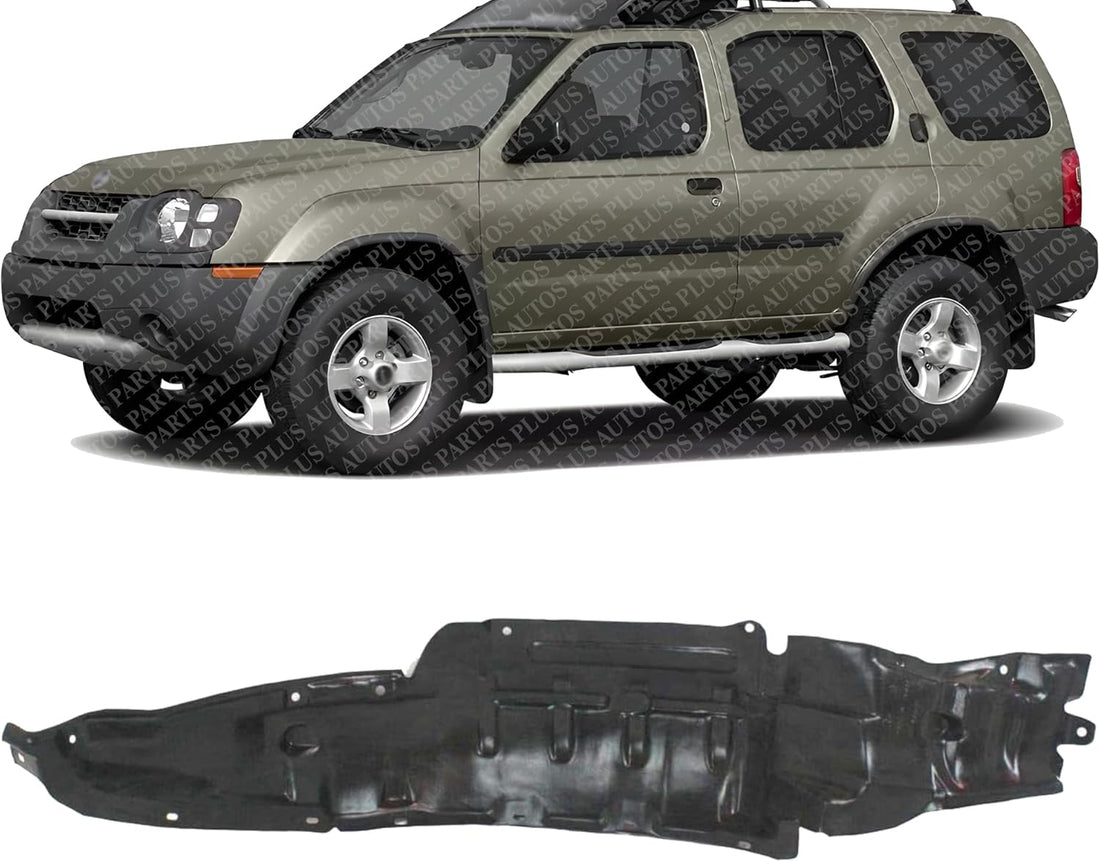 Front Fender Liner Left Driver Side Direct Replacement Compatible With 2000-2004 Nissan Xterra NI1248105 638417Z000