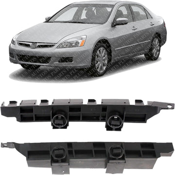 Set of 2 Front Bumper Retainer Bracket Left Driver & Right Passenger Side Direct Replacement Compatible with 2003-2007 Honda Accord HO1043101 HO1042101 71193SDAA01 71198SDAA01