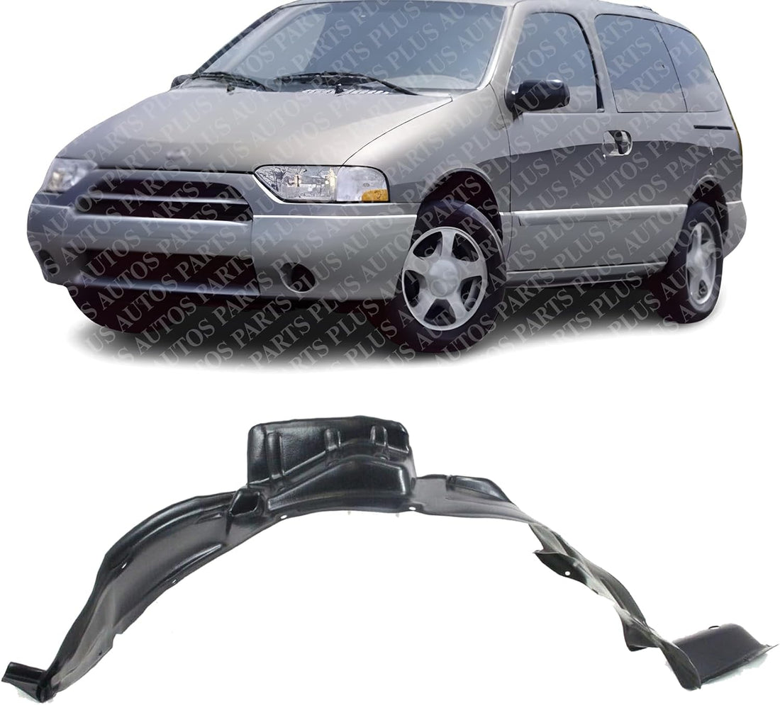 Front Fender Liner Left Driver Side Direct Replacement Compatible With 1999-2002 Nissan Quest NI1250121 638432Z300