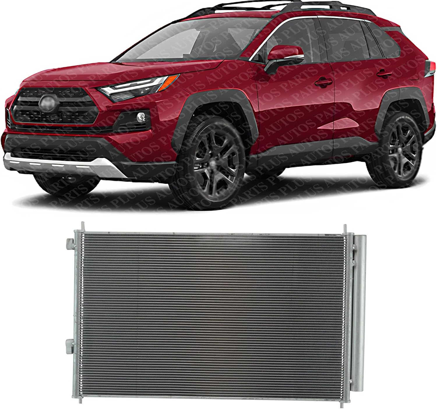 Front A/C Condenser Aluminum Core Direct Replacement Compatible With 2006-2012 Toyota RAV4 TO3030204 884600R011