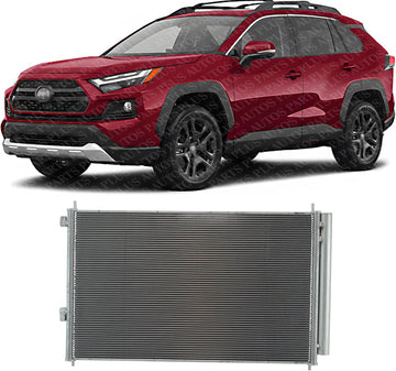 Front A/C Condenser Aluminum Core Direct Replacement Compatible With 2006-2012 Toyota RAV4 TO3030204 884600R011