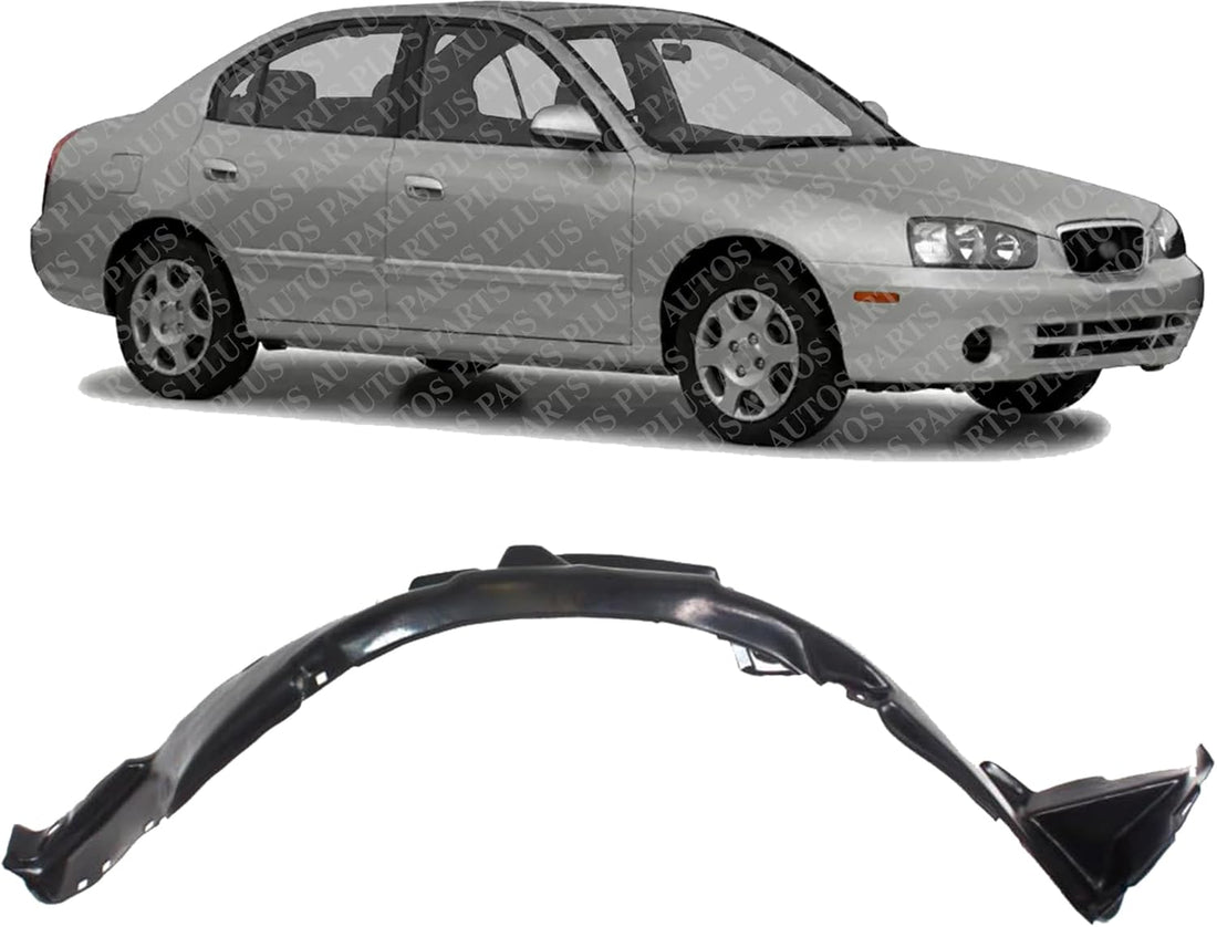 Front Fender Liner Right Passenger Side Direct Replacement Compatible With 2001-2003 Hyundai Elantra HY1249105 868122D000