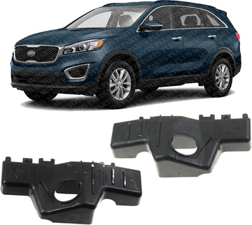 Front Bumper Bracket Steel Left Driver & Right Passenger Side Direct Replacement Compatible With 2016-2020 Kia Sorento KI1042124 KI1043124 86513C6000 86514C6000