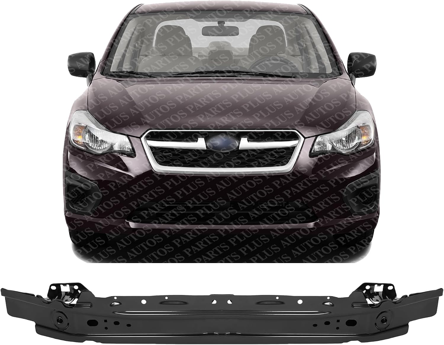 Front Bumper Reinforcement Steel Direct Replacement Compatible With 2012-2013 Subaru Impreza SU1006149 57711FJ0119P