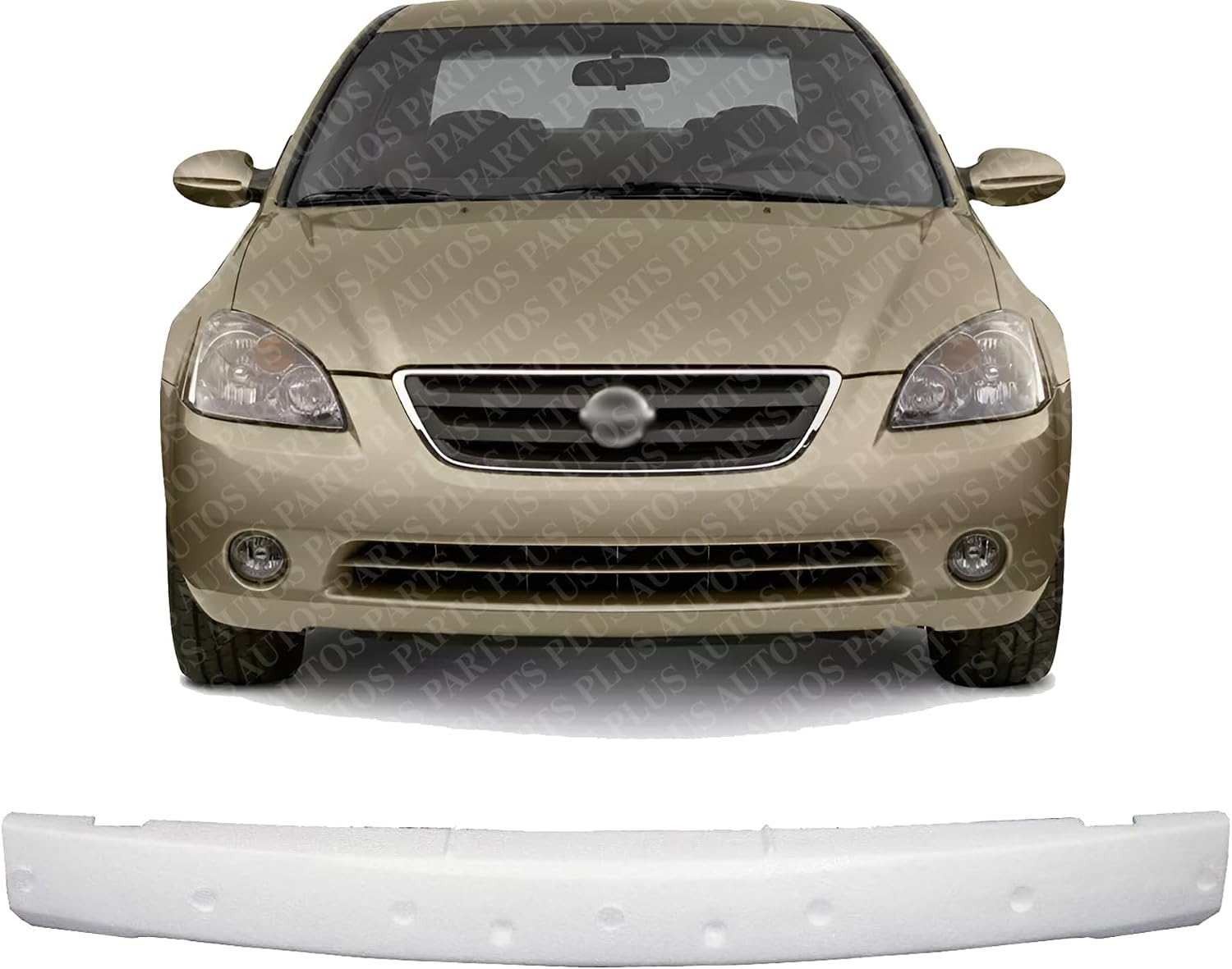 Front Bumper Face Bar Impact Absorber Direct Replacement Compatible With 2002-2004 Nissan Altima NI1070129 620908J000