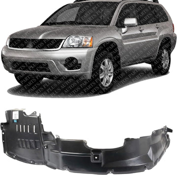 Front Fender Liner Left Driver Side Direct Replacement Compatible With 2006-2011 Mitsubishi Endeavor MI1250110 5370A397