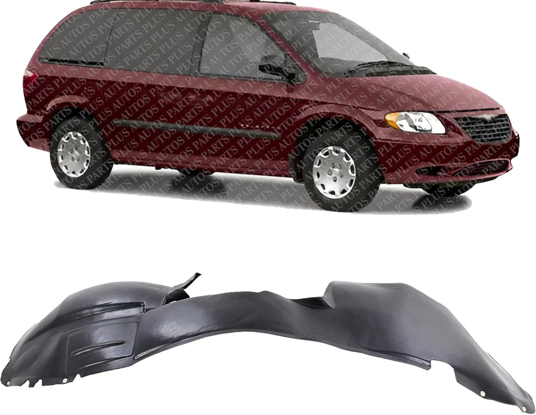Front Fender Liner Right Passenger Side Direct Replacement Compatible With 2001-2003 Chrysler Town & Country/Chrysler Voyager CH1249120 4857428AB