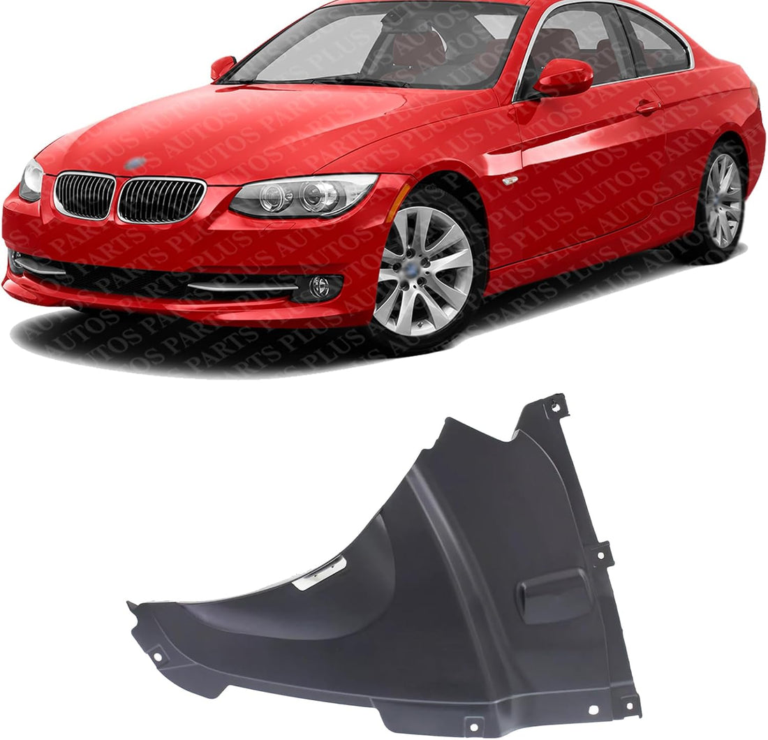 Front Lower Section Fender Liner Plastic Left Driver Side Direct Replacement Compatible With 2013-2019 BMW 3-Series BM1250125 51718055019