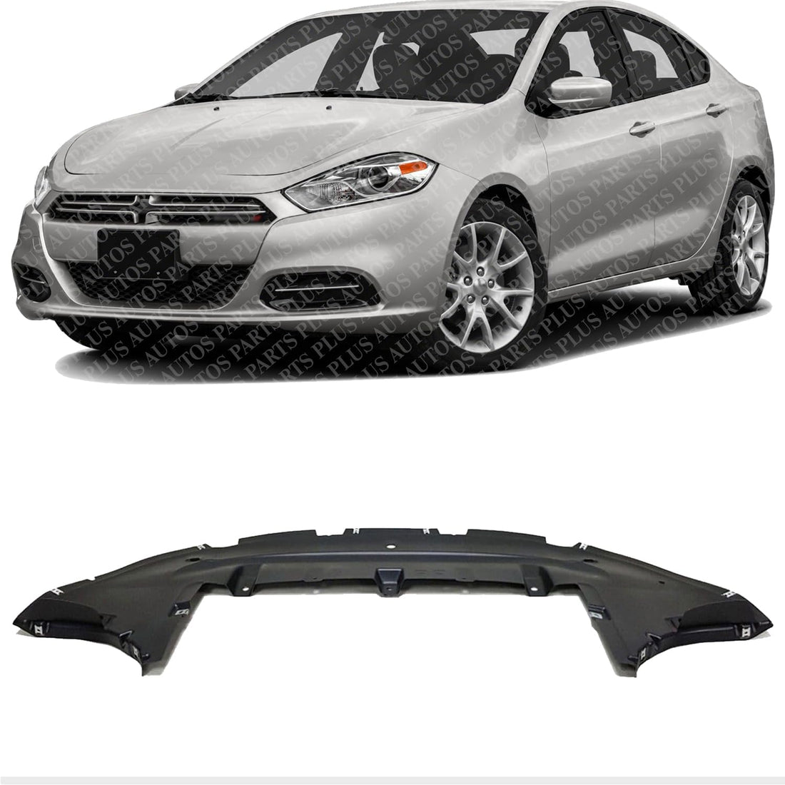 Front Engine Splash Shield Direct Replacement Compatible With 2015-2016 Dodge Dart CH1228145 68155070AD