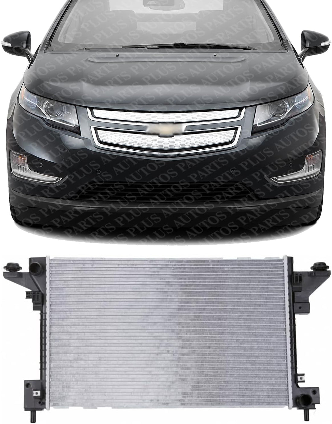 Front Radiator Aluminum Core Direct Replacement Compatible With 2011-2015 Chevrolet Volt GM3010545 22839735