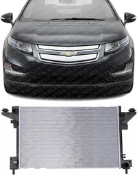 Front Radiator Aluminum Core Direct Replacement Compatible With 2011-2015 Chevrolet Volt GM3010545 22839735