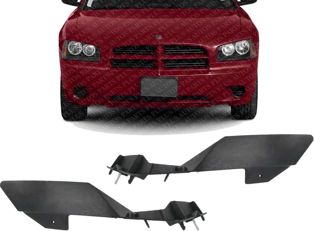 Set Of 2 Front Bumper Inner Bracket Left Driver & Right Passenger Side Direct Replacement Compatible With 2006-2010 Dodge Charger CH1043105 CH1042105 4806230AD 4806231AD