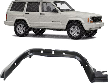 Front Fender Liner Right Passenger Side Direct Replacement Compatible With 1997-2001 Jeep Cherokee CH1249105 55175896AE