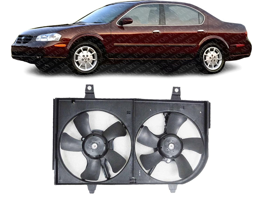 Front Radiator Cooling Fan Shroud Assembly Direct Replacement Compatible with 2000-2001 Nissan Maxima/Infiniti I30 NI3115113 B14815U002