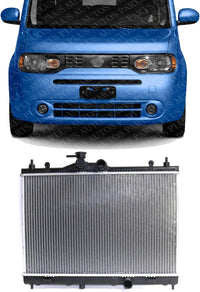 Front Radiator Aluminum Core Direct Replacement Compatible With 2009-2014 Nissan Cube NI3010219 214101FD5A