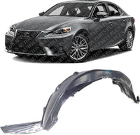 Front Fender Liner Left Driver Side Direct Replacement Compatible With 2014-2016 Lexus IS250 / IS350 / IS200T / IS300 LX1248126 5380653070