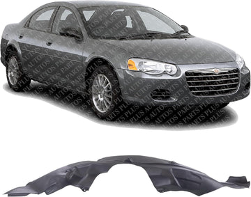 Front Fender Liner Rear Section Right Passenger Side Direct Replacement Compatible With 2001-2006 Chrysler Sebring/Dodge Stratus CH1249117 4878920AC