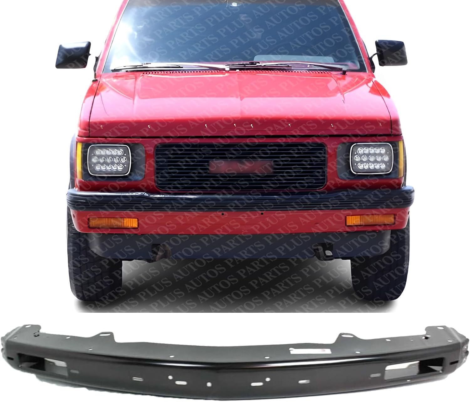 Front Bumper Impact Bar Reinforcement Steel Direct Replacement Compatible With 1994-1997 GMC Sonoma / 1995-1997 Jimmy / 1996-2000 Isuzu Hombre GM1002364 15984100