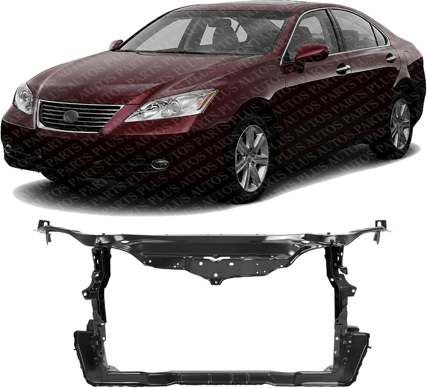 Front Radiator Support Assembly Steel Direct Replacement Compatible With 2007-2012 Lexus ES350 LX1225113 5320133202