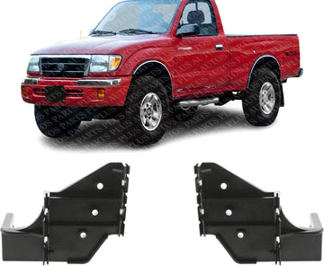 Set of 2 Front Bumper-Side Support Bracket Right Passenger & Left Driver Side Direct Replacement Compatible with 1998-2000 Toyota Tacoma 4WD TO1043104 TO1042104 5211635070 5211535080