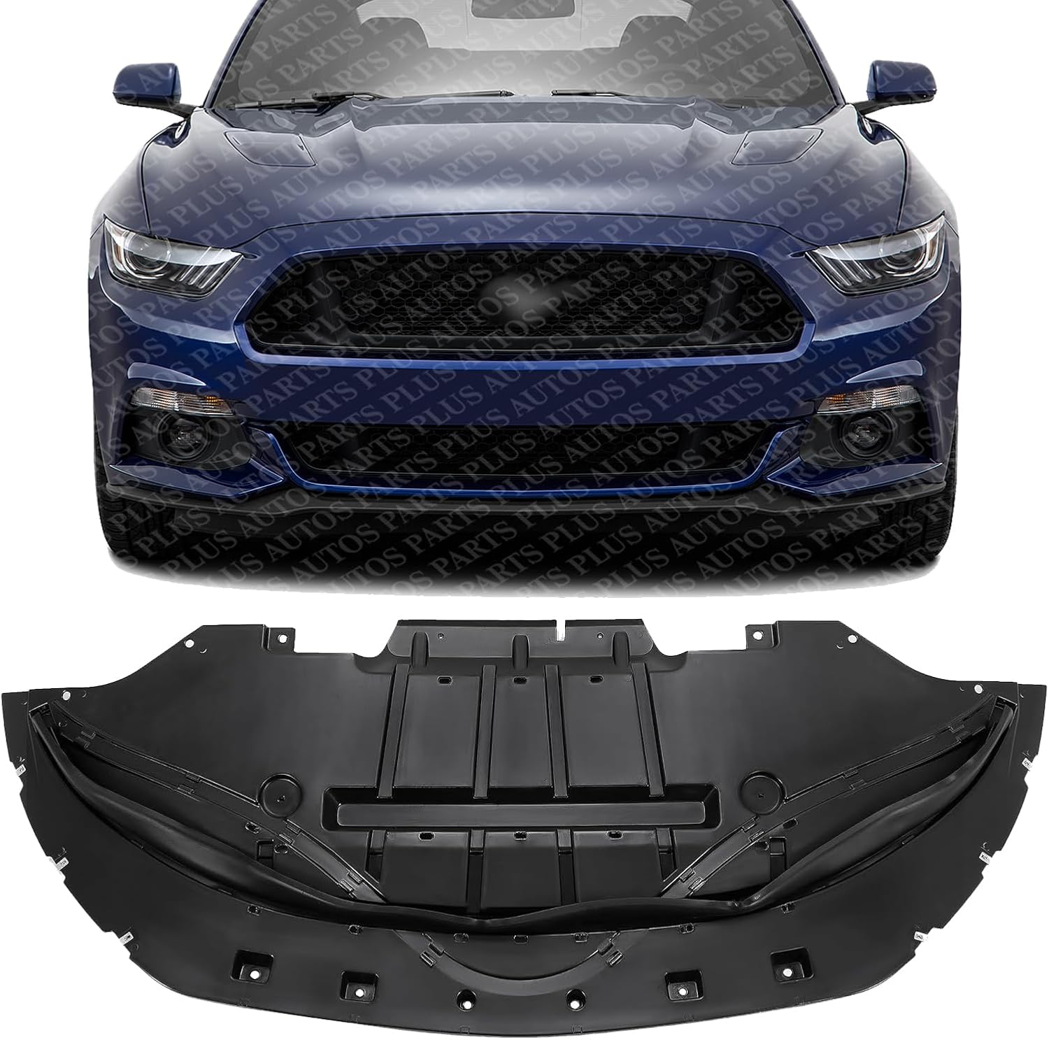 Front Engine Splash Shield Under Cover Direct Replacement Compatible with 2015-2017 Ford Mustang FO1228144 FR3Z17626B