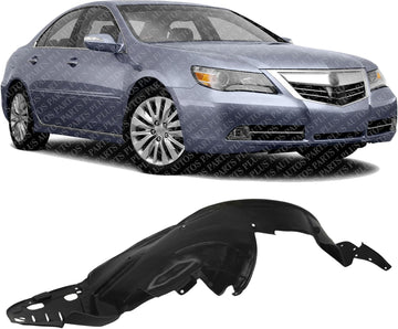 Front Fender Liner Right Passenger Side Direct Replacement Compatible With 2009-2012 Acura RL AC1249127 74101SJAE01