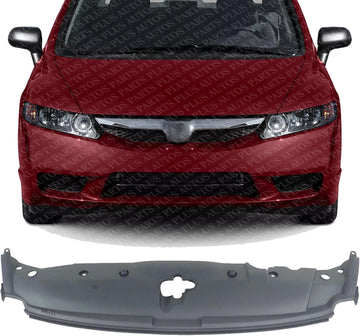 Front Radiator Support Cover Assembly Plastic Direct Replacement Compatible With 2006-2011 Honda Civic HO1225147 71125SNAA00