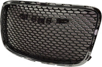 Front Grille Chrome Shell With Painted Silver Gray Insert Direct Replacement Compatible With 2015-2022 Chrysler 300 CH1200394 5SW16LAUAE