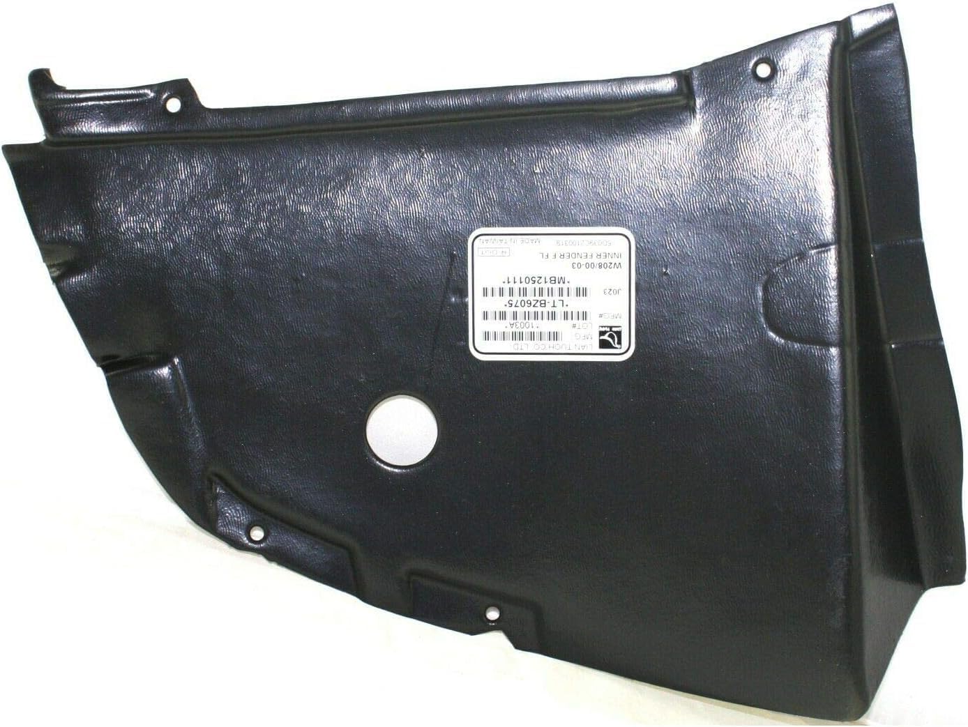 Front Section Fender Liner Left Driver Side Direct Replacement Compatible With 2000-2003 Mercedes Benz CLK-Class MB1250111 2086985730