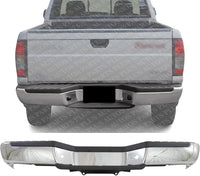 Rear Step Bumper Chrome Steel Direct Replacement Compatible With 1998-2000 Nissan Frontier NI1102136 850107B426