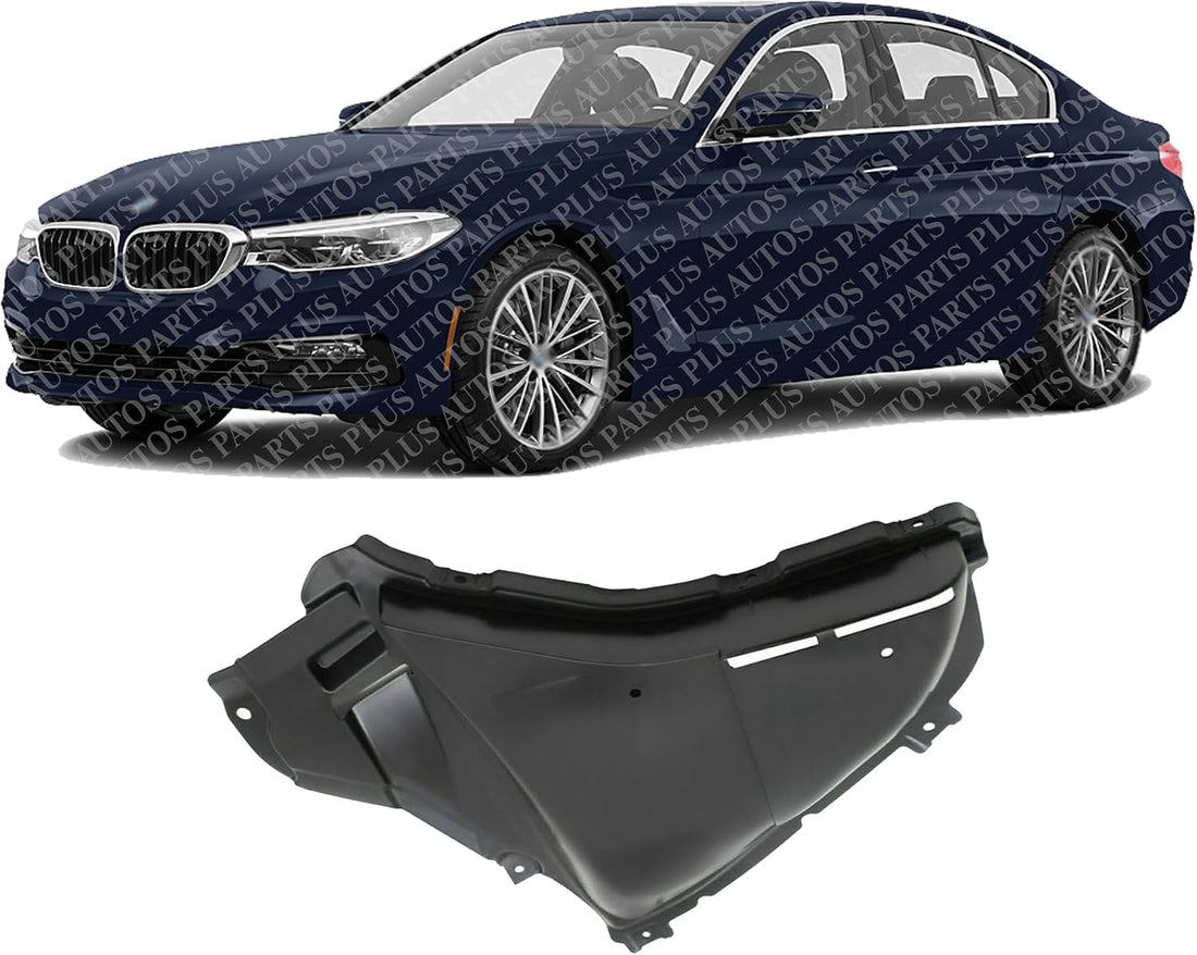 Front Section Fender Liner Left Driver Side Direct Replacement Compatible With 2017-2020 BMW 5-Series BM1250133 51718060031