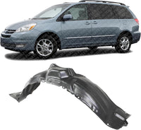 Front Inner Fender Liner Left Driver Side Direct Replacement Compatible With 2004-2005 Toyota Sienna TO1248130 53876AE010