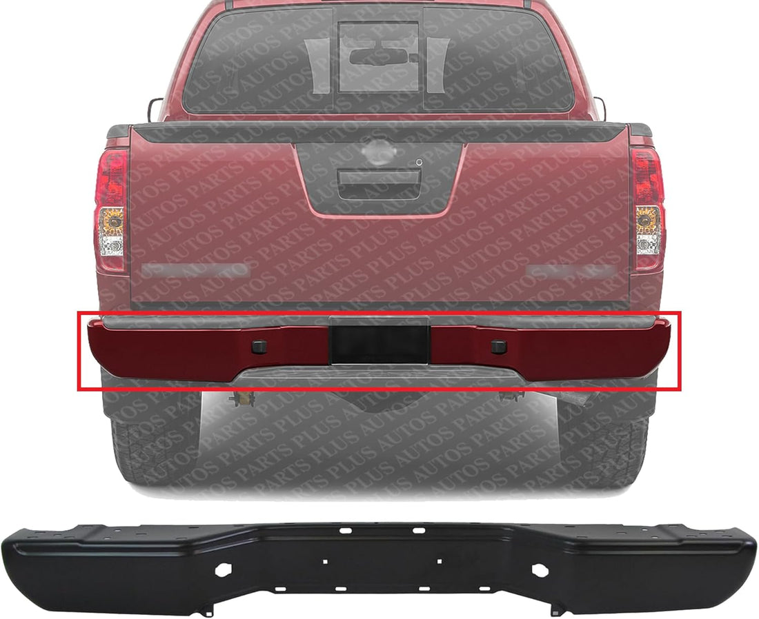 Rear Bumper Face Bar Only Primed Steel Direct Replacement Compatible With 2013-2021 Nissan Frontier NI1102154 850309BF1D-PFM