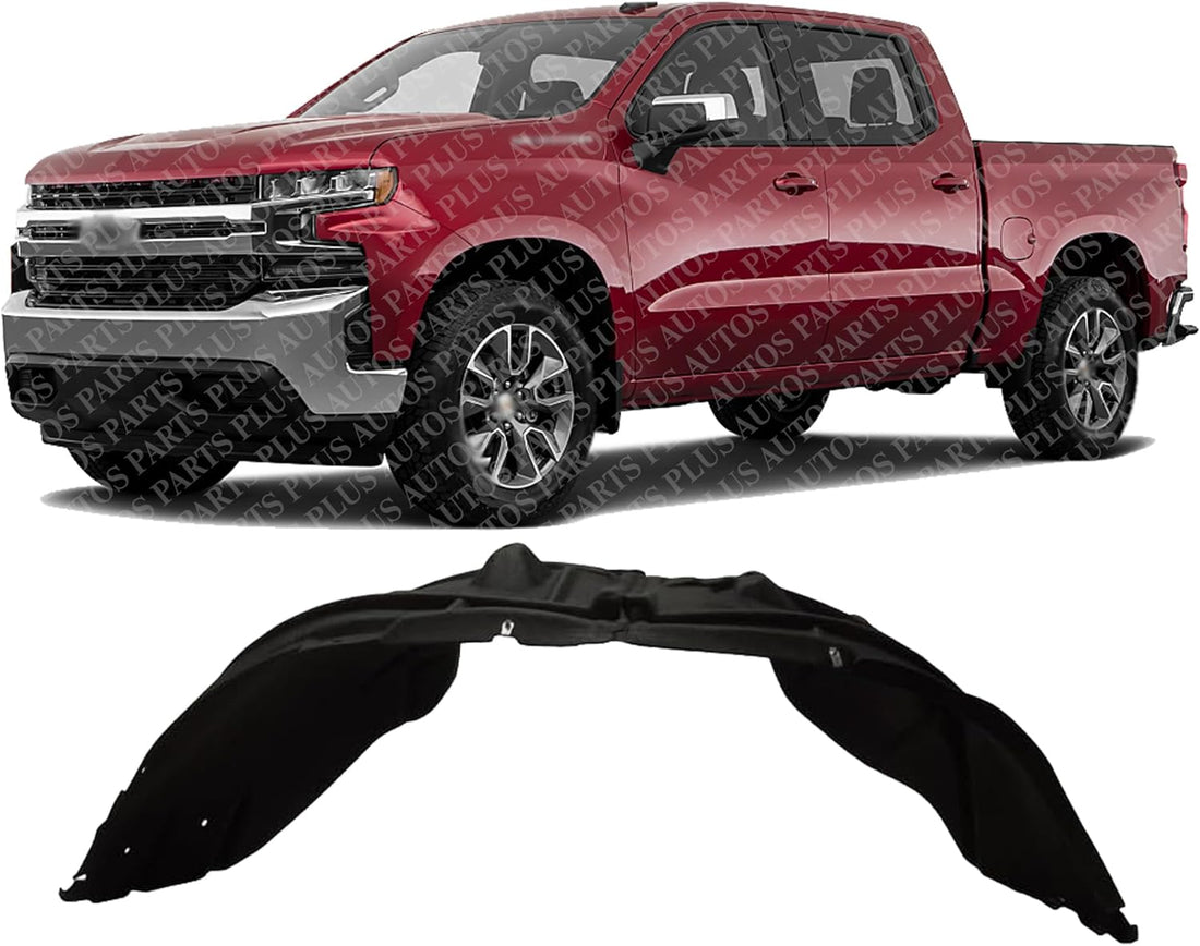 Front Fender Liner Left Driver Side Direct Replacement Compatible With 2019-2022 Chevrolet Silverado 1500 GM1248292 84533746