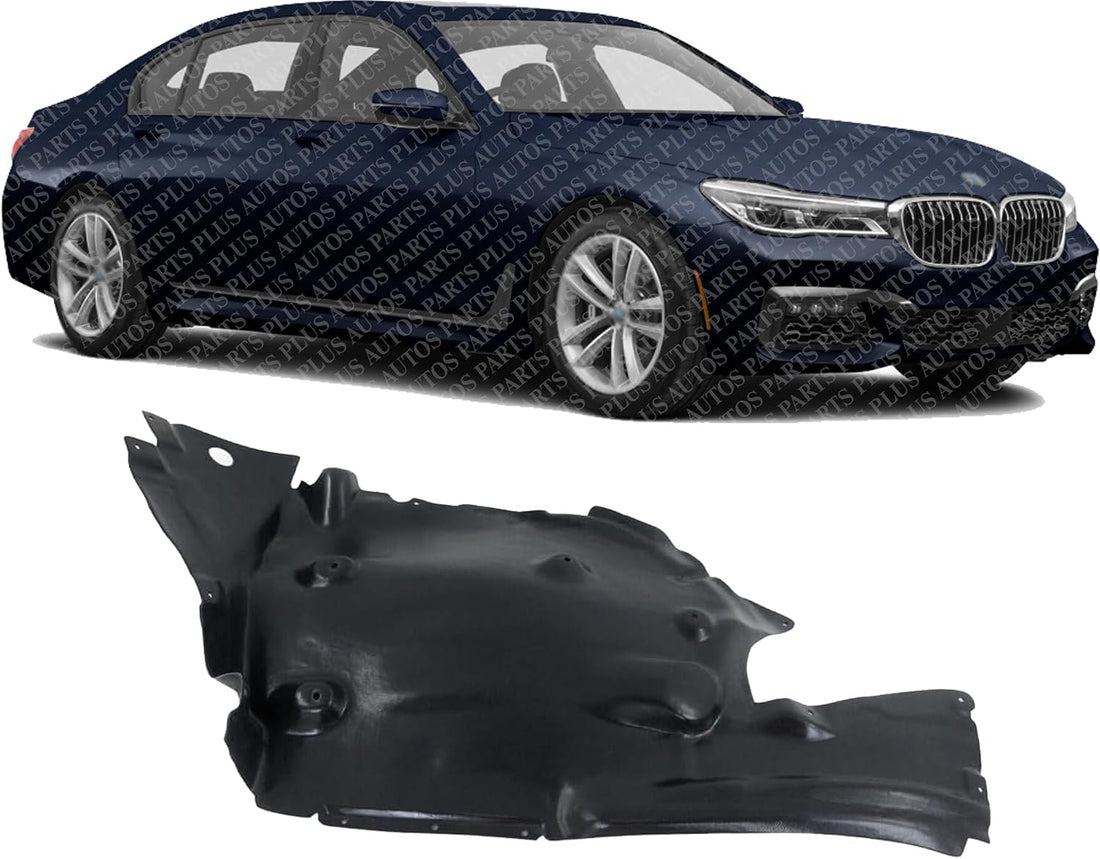Front Fender Liner Rear Section Right Passenger Side Direct Replacement Compatible With 2009-2015 BMW 7-Series BM1249115 51717185160