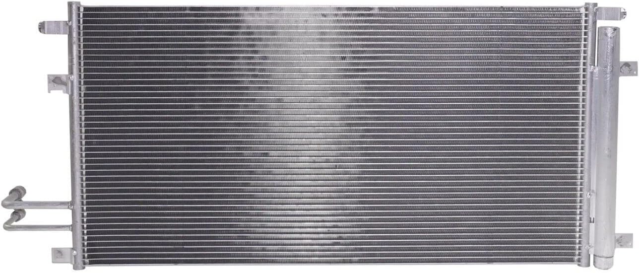 A/C Condenser Aluminum Core 5.3L 6.2L Gas/Flex Engines Direct Replacement Compatible With 2014-2019 Chevrolet Silverado/GMC Sierra 1500 GM3030306 84537373