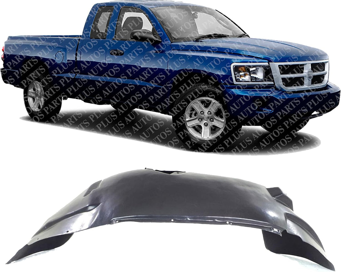 Front Fender Liner Right Passenger Side Direct Replacement Compatible With 2005-2011 Dodge Dakota / 2006-2009 Mitsubishi Raider CH1249129 55077712AF