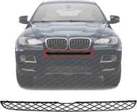Front Bumper Upper Grille Textured Plastic Direct Replacement Compatible With 2008-2014 BMW X6 / 2007-2013 X5 BM1036117 51117159597