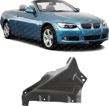 Front Fender Liner Rear Section Right Passenger Side Direct Replacement Compatible With 2007-2013 BMW 3-Series BM1249135 51717159190